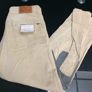 ZARA DENIM COUTURE TROUSERS